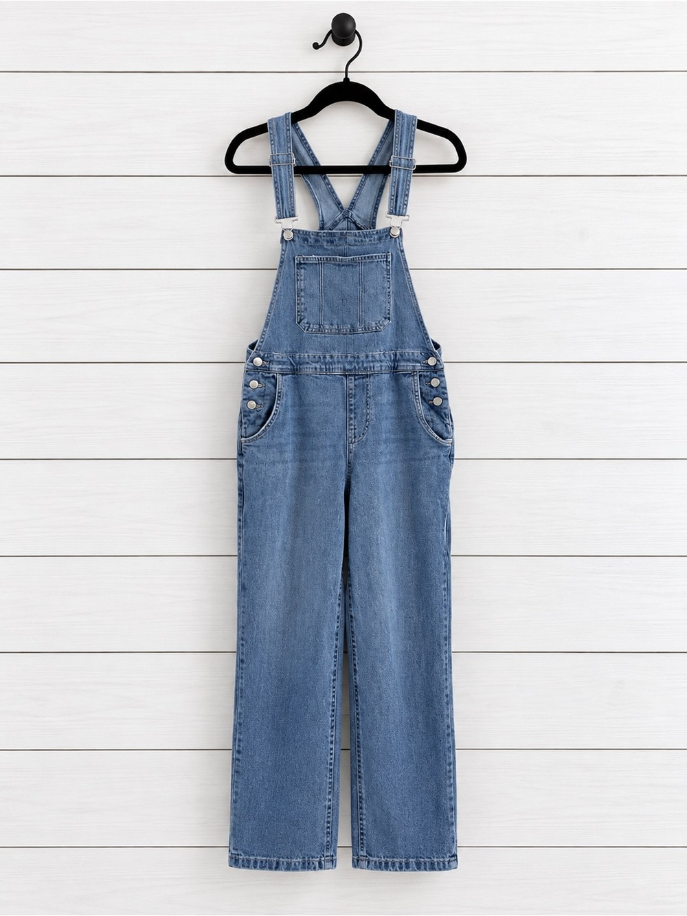 No Boundaries Light Blue Denim Overalls - Women's